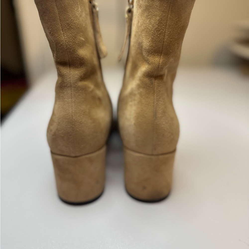 M. GEMÍ The Corsa Boot tan suede ankle boot size 38 - Picture 4 of 9